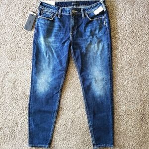 New!! NWT Silver Jeans curvy Suki style stretchy skinny jeans size 32